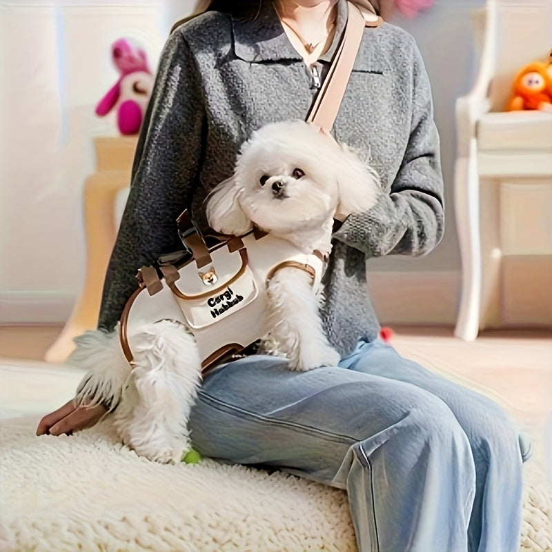 JXANRY Stylish & Functional Pet Backpack Carrier with Breathable Mesh & Adjustable Shoulder Straps - Hands-Free Outdoor Travel Backpack for Small to Medium Dogs & Cats, Spacious Compartment with Safety Hook-and-Loop Closure