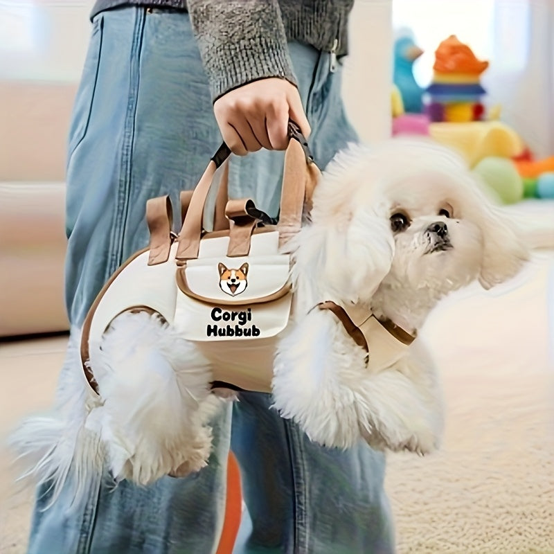 JXANRY Stylish & Functional Pet Backpack Carrier with Breathable Mesh & Adjustable Shoulder Straps - Hands-Free Outdoor Travel Backpack for Small to Medium Dogs & Cats, Spacious Compartment with Safety Hook-and-Loop Closure