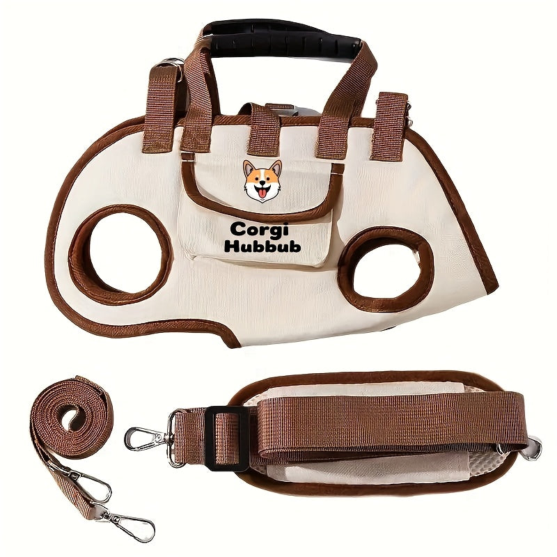 JXANRY Stylish & Functional Pet Backpack Carrier with Breathable Mesh & Adjustable Shoulder Straps - Hands-Free Outdoor Travel Backpack for Small to Medium Dogs & Cats, Spacious Compartment with Safety Hook-and-Loop Closure