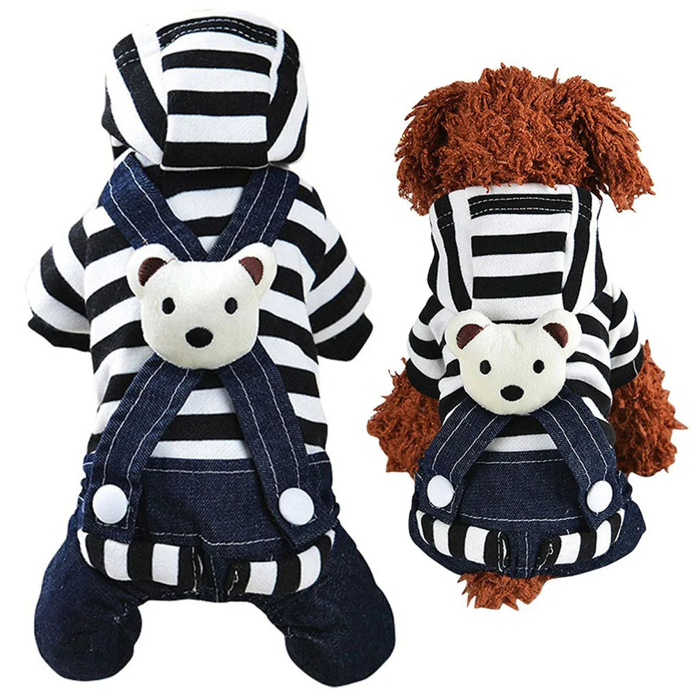 Puppy Pet Dog Clothes Outdoor Windproof Waterproof Leather Dog Coat Winter Warm Padded Jacket for Dogs and Cats in Cold Weather