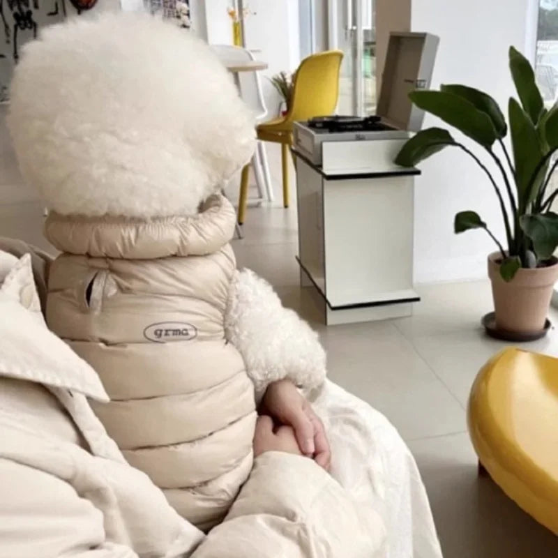 Fashion Solid Dog Clothes Soft Warm Dog Jacket Winter Puppy Vest Coat Waterproof Cat Down Jacket Pet Costumes Chihuahua Supplies