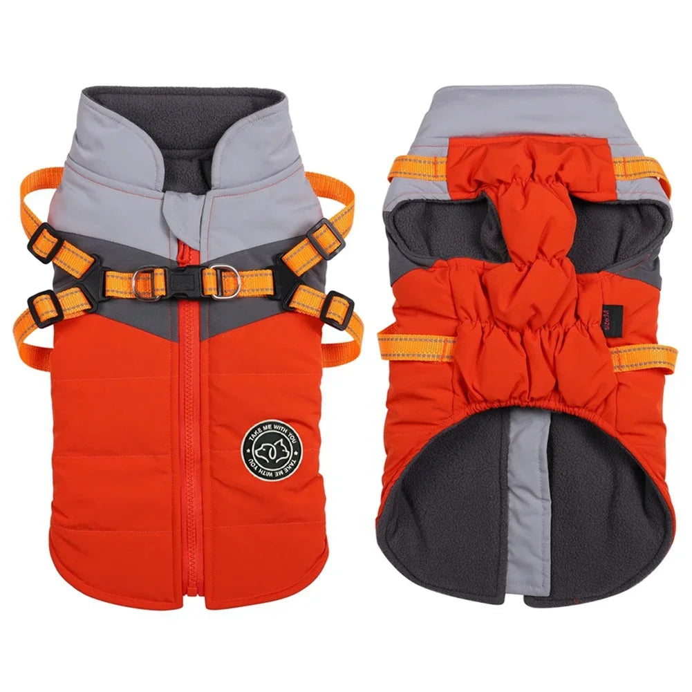 Winter Dog Harness Vest Clothes Puppy Clothing Waterproof Warm Pet Jacket Dog Clothes For Small Dogs Shih Tzu Chihuahua Pug Coat