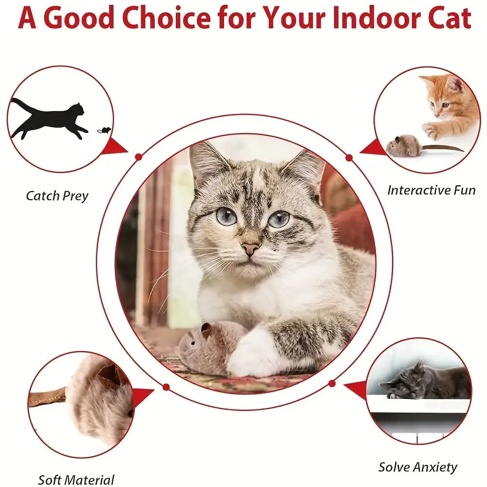 nteractive Touch-Activated Flapping Bird Cat Toy Plush Sparrow Kicking Toy with Realistic Chirping Sound, Suitable for Exercise