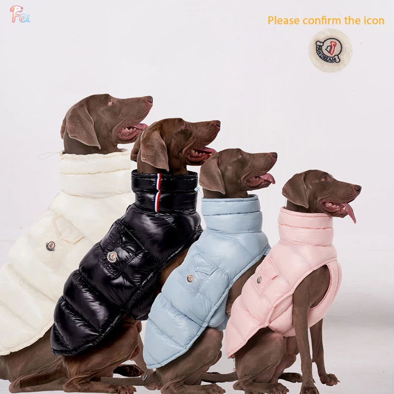Warm windproof dog clothes Premium Winter Windproof Thickened Jacket for Large Dogs,French Bulldog & Chihuahua Warm Dog Clothes