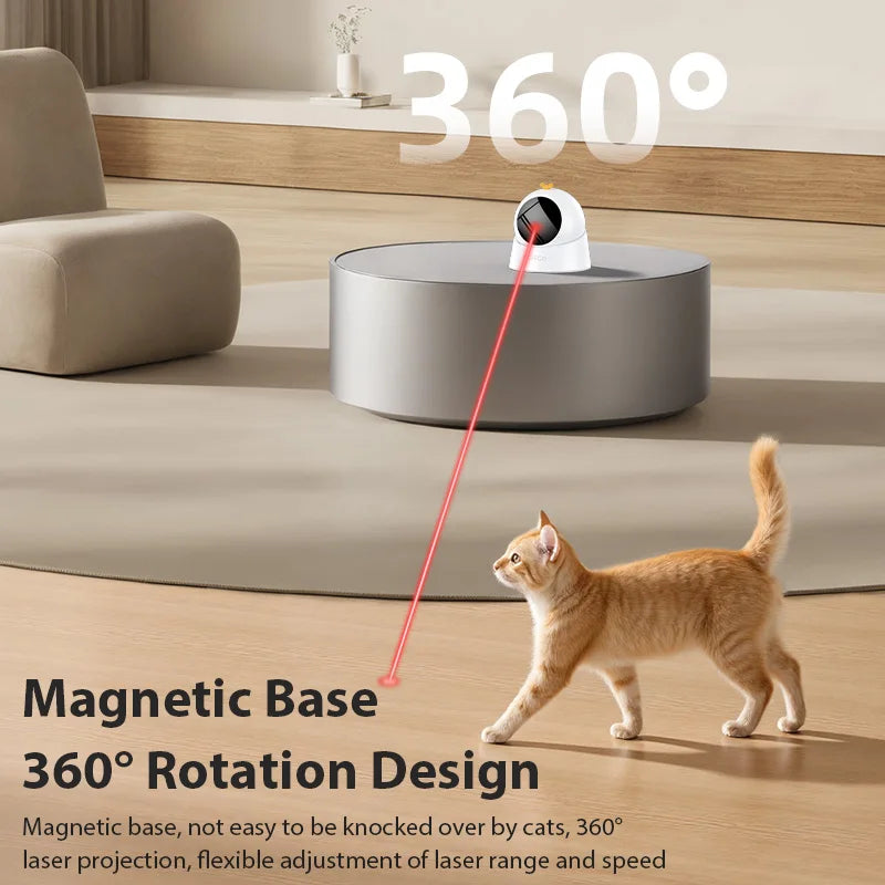 ROJECO Automatic Cat Laser Toy Interactive 360° Adjustable Electric Cat Toy For Kitty Dog Indoor Smart Teasing Laser Cat Toys