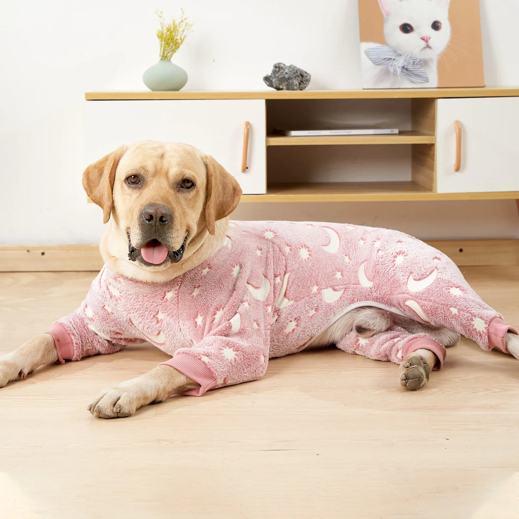 Winter Clothes for Dogs Pajamas Jumpsuit Four Legs Winter Onesies for Medium Large Dogs Warm Puppy Jumpsuit Dog Clothes