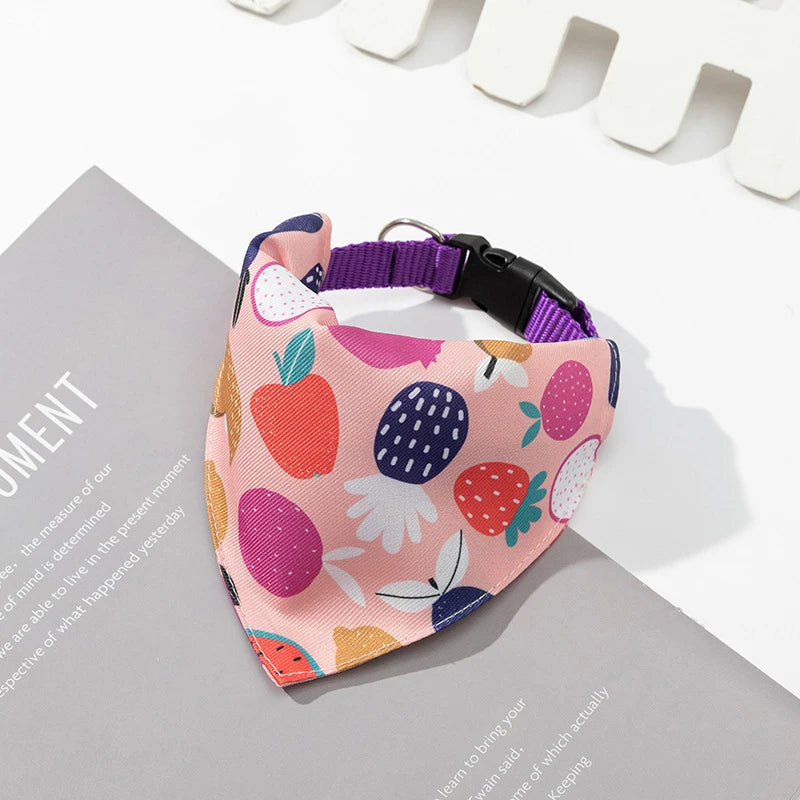 Dog Bandana Collar Scarf for Puppy & Cat Small Medium Large Dogs Adjustable Collars Pet Handkerchief Bibs Dress-up Accessories
