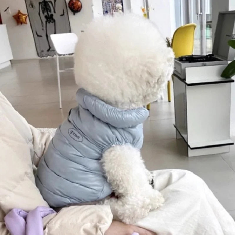 Fashion Solid Dog Clothes Soft Warm Dog Jacket Winter Puppy Vest Coat Waterproof Cat Down Jacket Pet Costumes Chihuahua Supplies