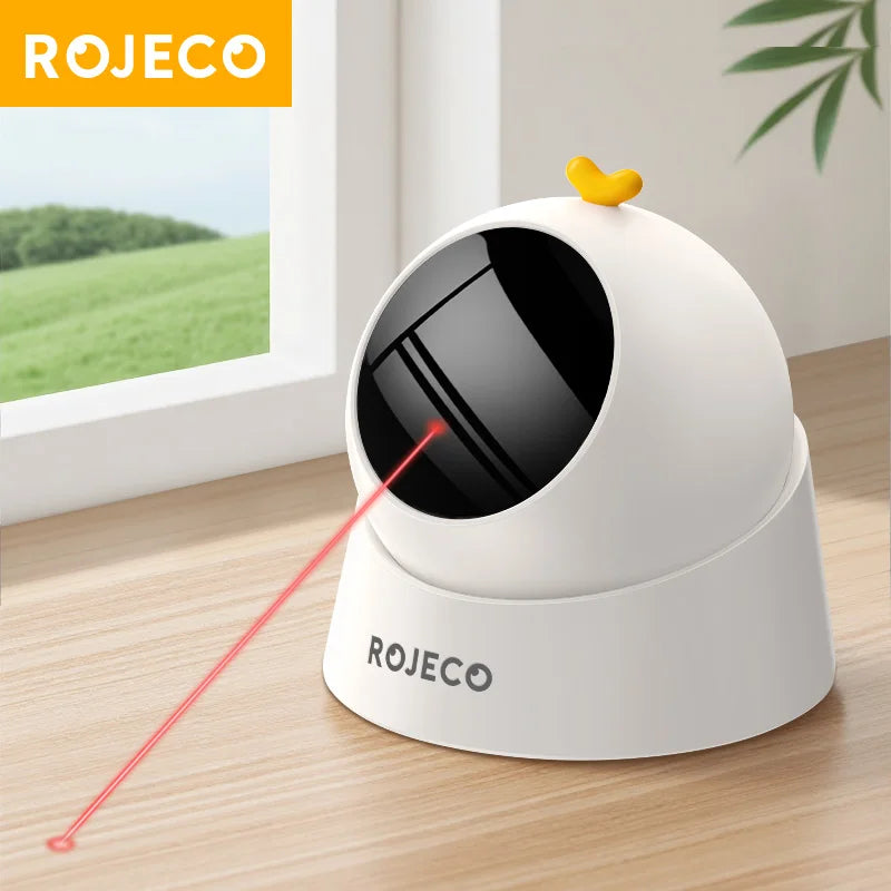 ROJECO Automatic Cat Laser Toy Interactive 360° Adjustable Electric Cat Toy For Kitty Dog Indoor Smart Teasing Laser Cat Toys