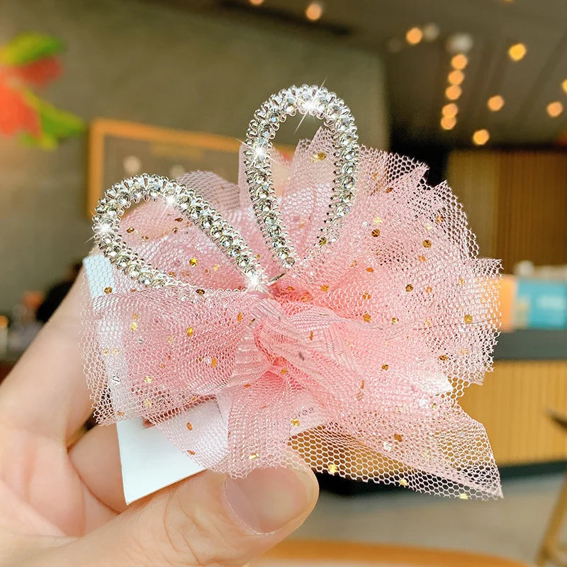 Dog Cat Pet Hair Clip Cute Lace Princess Crown Wedding Birthday Party Photography Decoration Pet Supplies New Year Gift