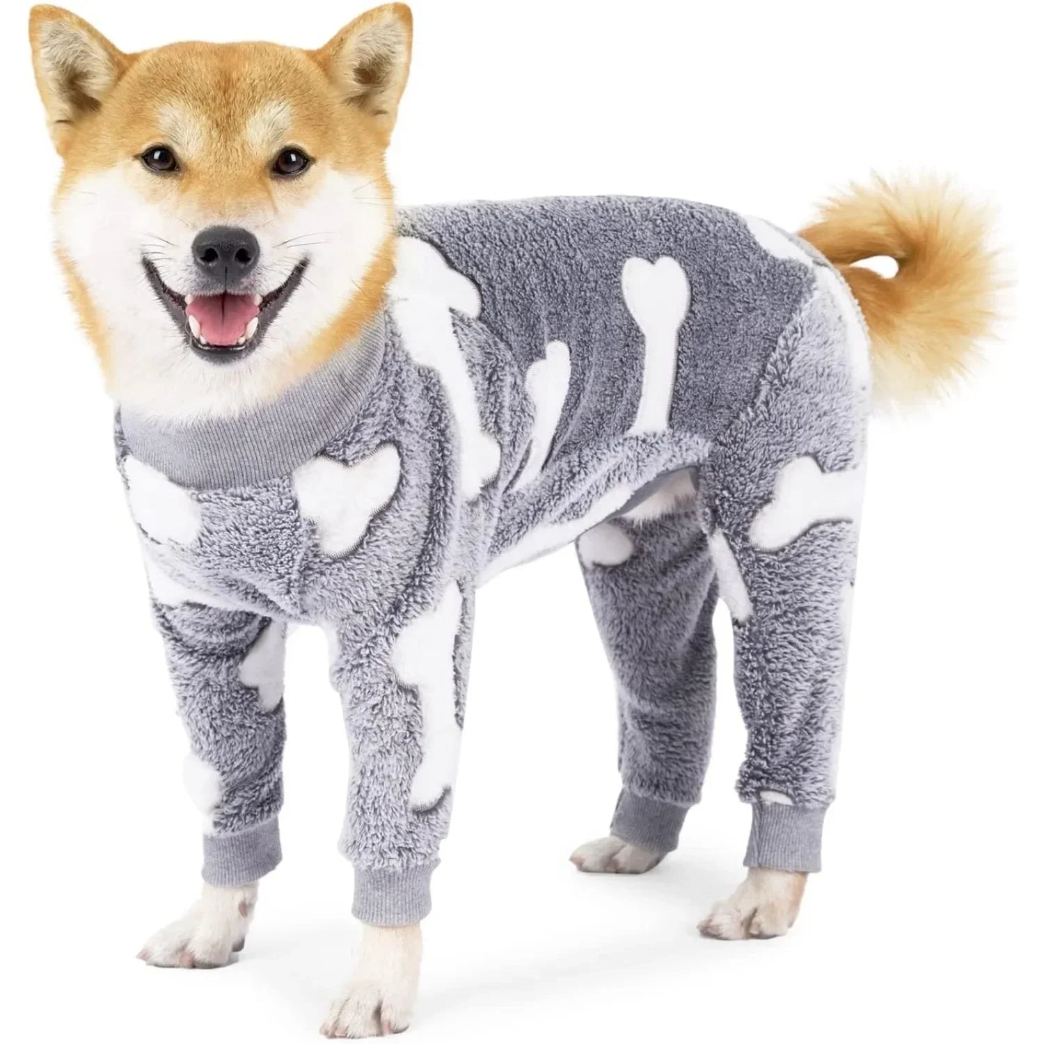 Winter Clothes for Dogs Pajamas Jumpsuit Four Legs Winter Onesies for Medium Large Dogs Warm Puppy Jumpsuit Dog Clothes